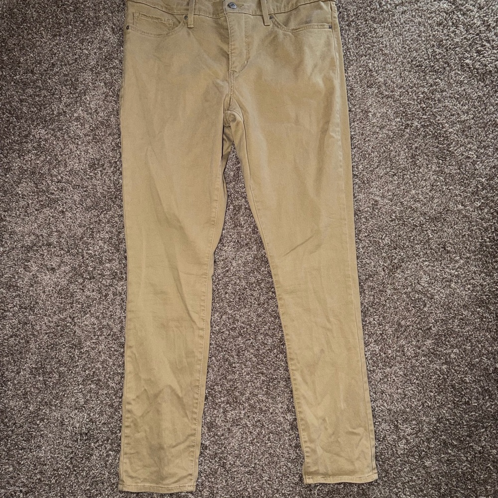 Women’s Skinny Pants in Olive Tan